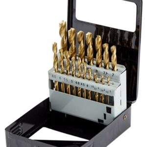 HSS Spiralbohrer Satz 21-teilig Ø1-10 mm 135° Metallbohrer Set Stahlbohrer
